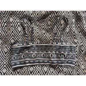 Black and white bralette